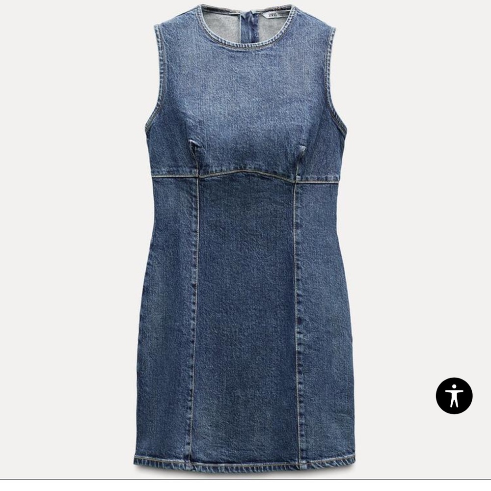 SOLD Zara TRF Denim Dress Medium New Never Worn